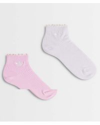 adidas Originals - 2 Pack Ruffle Ankle Socks - Lyst