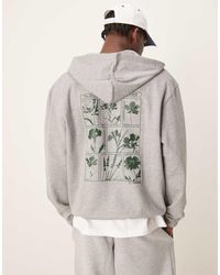 ASOS - Hoodie With Chest And Back Print - Lyst