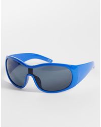 ASOS - Oversized Aviator Wrap Sunglasses - Lyst