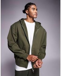 ASOS - Premium Heavyweight Oversized Zip Up Hoodie 400 Gsm - Lyst