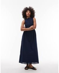 & Other Stories - Boat Neck Maxi Dress With Smocked Bodice - Lyst
