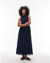& Other Stories - Boat Neck Maxi Dress With Smocked Bodice - Lyst