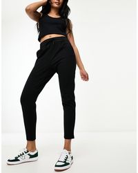 ONLY - Slim Fit Cropped Trousers - Lyst