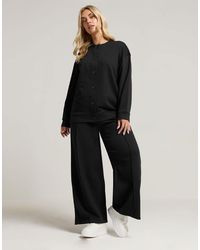 Yours Clothing - Jersey Button Cardigan - Lyst