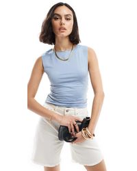ASOS - Canotta Attillata Con Scollo A Barchetta - Lyst