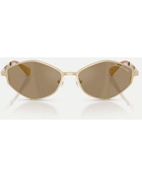 Michael Kors - Coast Irregular Sunglasses With Mirrored Lens - Lyst