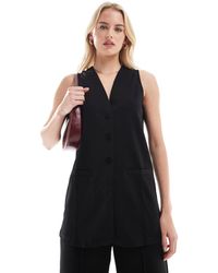 Vero Moda - Longline Jersey Crepe Waistcoat Co-ord - Lyst