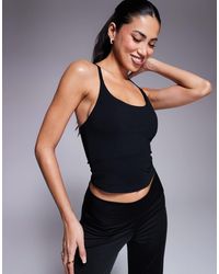 4505 - Icon Yoga Cami With Inner Bra And Adjustable Straps - Lyst