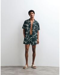 ASOS - Short Length Linen Look Swim Shorts - Lyst