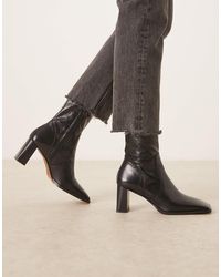 ASOS - – ramona – ankle-boots aus leder - Lyst