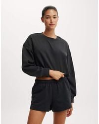 Cotton On - Cropped Fleece Sweatshirt - Lyst