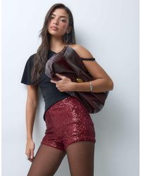 ASOS - Allover Sequin Micro Shorts - Lyst