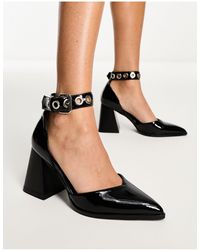 Raid - Zapatos negros con tacón y detalles metálicos zylee - Lyst