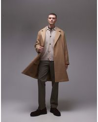 TOPMAN - – locker geschnittener, einreihiger mantel - Lyst
