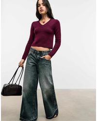 Stradivarius - – weicher cropped-strickpullover - Lyst