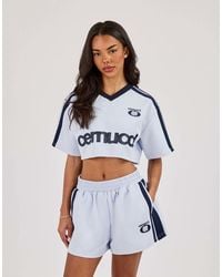 CERNUCCI - Cropped Short Sleeve Football Top - Lyst