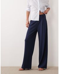 Jdy - Button Detail Wide Leg Tailored Pants - Lyst