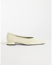 ASOS - Lemonade Chisel Toe Ruched Ballets - Lyst