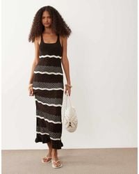 Miss Selfridge - Crochet Maxi Dress - Lyst