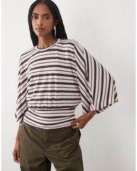 ASOS - Batwing Sleeve Cinched Waist Top - Lyst