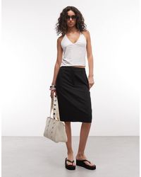 ASOS - Tailored Knee Length Pencil Skirt - Lyst