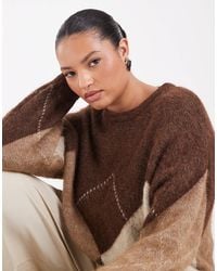 ONLY - Crew Neck Knit Sweater - Lyst