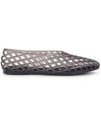 SEQWL - Flat Ballerinas Jelly Shoes Low Ankle With Cut-Out Detail - Lyst