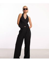 Collusion - Tailored Wide Leg Trousers Co-Ord With Elasticated Waistband - Lyst