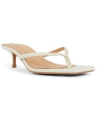 SEQWL - Open Toe Slip-On Kitten Heel Sandals - Lyst