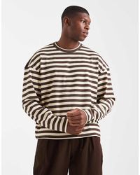 Redefined Rebel - Boxy Striped Sweatshirt - Lyst