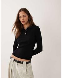 Brave Soul - Compact Knit Cardigan With Collar - Lyst