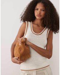 ASOS - Knitted Cami Top With Contrast Tipping - Lyst