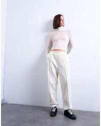 TOPSHOP - Joggingbroek Met Boorden En Plooien - Lyst