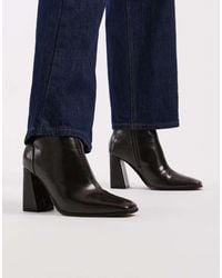 New Look - Heeled Square Toe Boot - Lyst