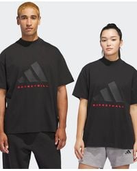 adidas Originals - Adidas Basketball Short Sleeve Tee - Lyst