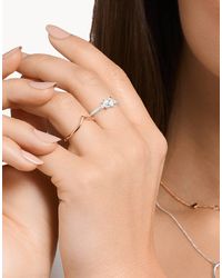 Thomas Sabo - – farbener ring aus 925er sterling mit weißen pavé-steinen - Lyst