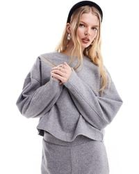 Mango - Oversized Co-ord Knitted Sweat - Lyst