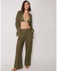 Calzedonia - Trousers With Linen And Viscose - Lyst