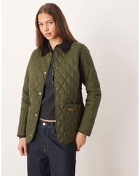 Barbour - Annandale Diamond Quilt Jacket With Cord Collar - Lyst