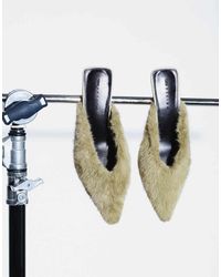 ASOS - Surprise Pointed Kitten Heeled Mules - Lyst