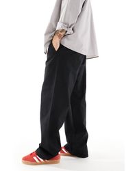 Only & Sons - baggy Fit Linen Trousers - Lyst