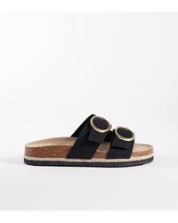 New Look - Double Buckle Jute Sandal - Lyst