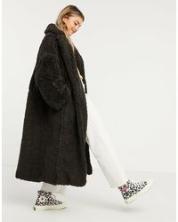 ASOS Hero - Cappotto maxi taglio lungo - Marrone