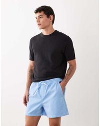 ASOS - Korte Short Met Wijde Pijpen En Elastische Taille - Lyst