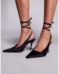 ASOS - Pascha Tie Leg Detail High Heeled Shoes - Lyst