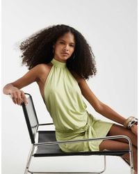 Motel Ayana Polka Dot Backless Sleeveless Mini Dress in Natural | Lyst UK Motel Ayana Polka Dot Backless Sleeveless Mini Dress in Natural | Lyst UK
