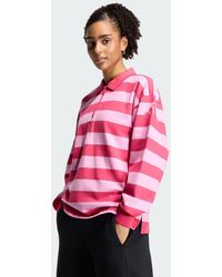 adidas - Sportswear Essentials Contemporary French Terry Longsleeve Polo - Lyst