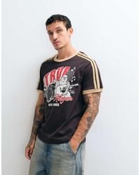 TRUE RELIGION - Short Sleeve Graphic Logo Ringer T-shirt - Lyst
