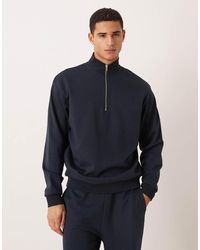 ASOS - Co-ord Relaxed Quarter Zip Sweatshirt - Lyst