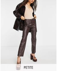River Island Black Faux Leather 